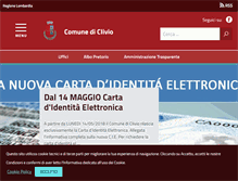 Tablet Screenshot of comune.clivio.va.it